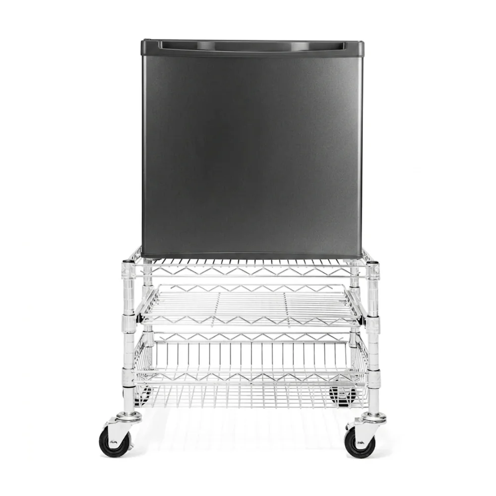 Fashionable Mini Fridge Cart for Dorms Crafted