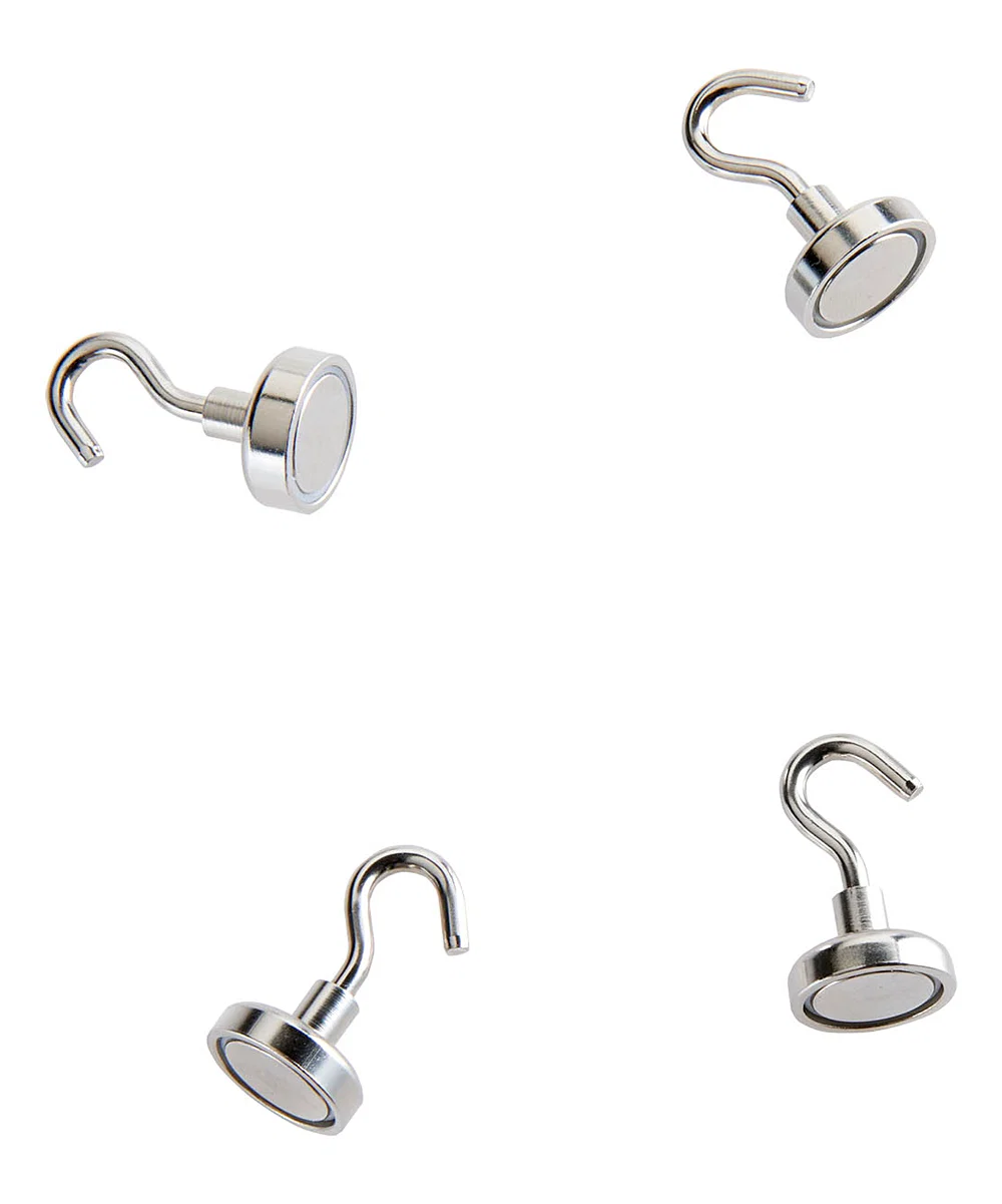 Expertly Made MAGNETIC HOOKS 4PK Long-Lasting