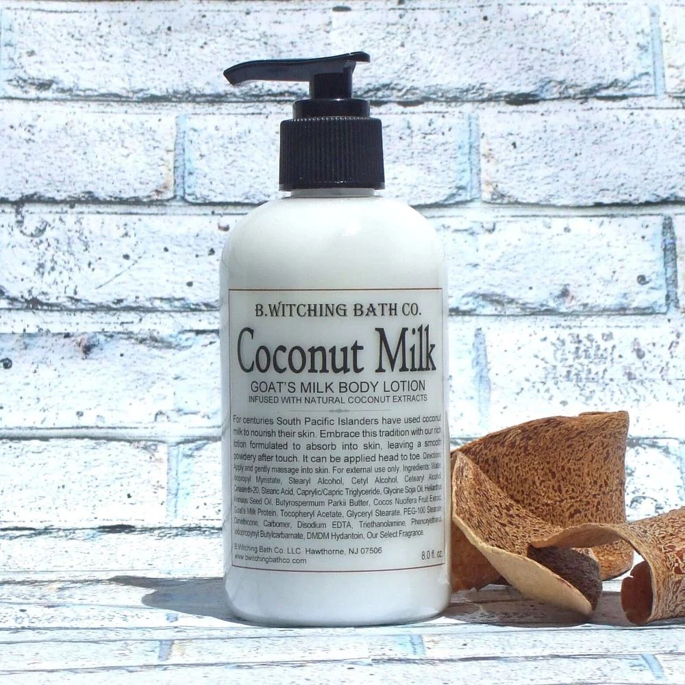 Fine Crafted 8oz Coconut Milk Goat 39 s Milk Body Lotion Effective