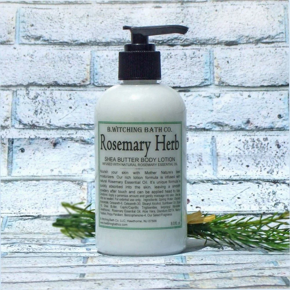 Contemporary 8oz. Rosemary Herb Shea Butter Body Lotion First-Class