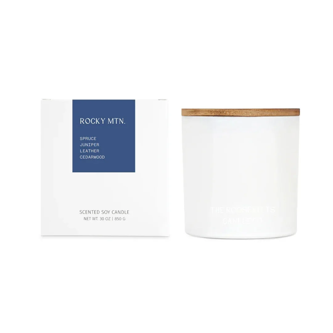 Unique Rocky Mountain 3 Wick Candle Relaxed