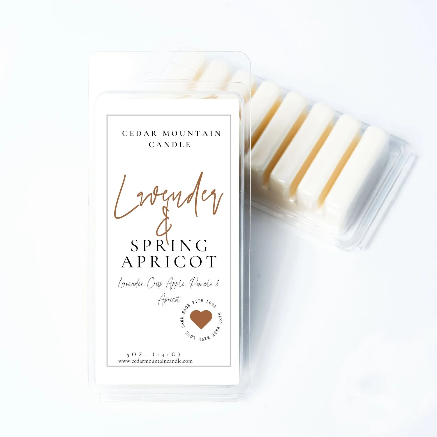 Lightweight Lavender Spring Apricot – 5.5 oz Wax Melts Premium