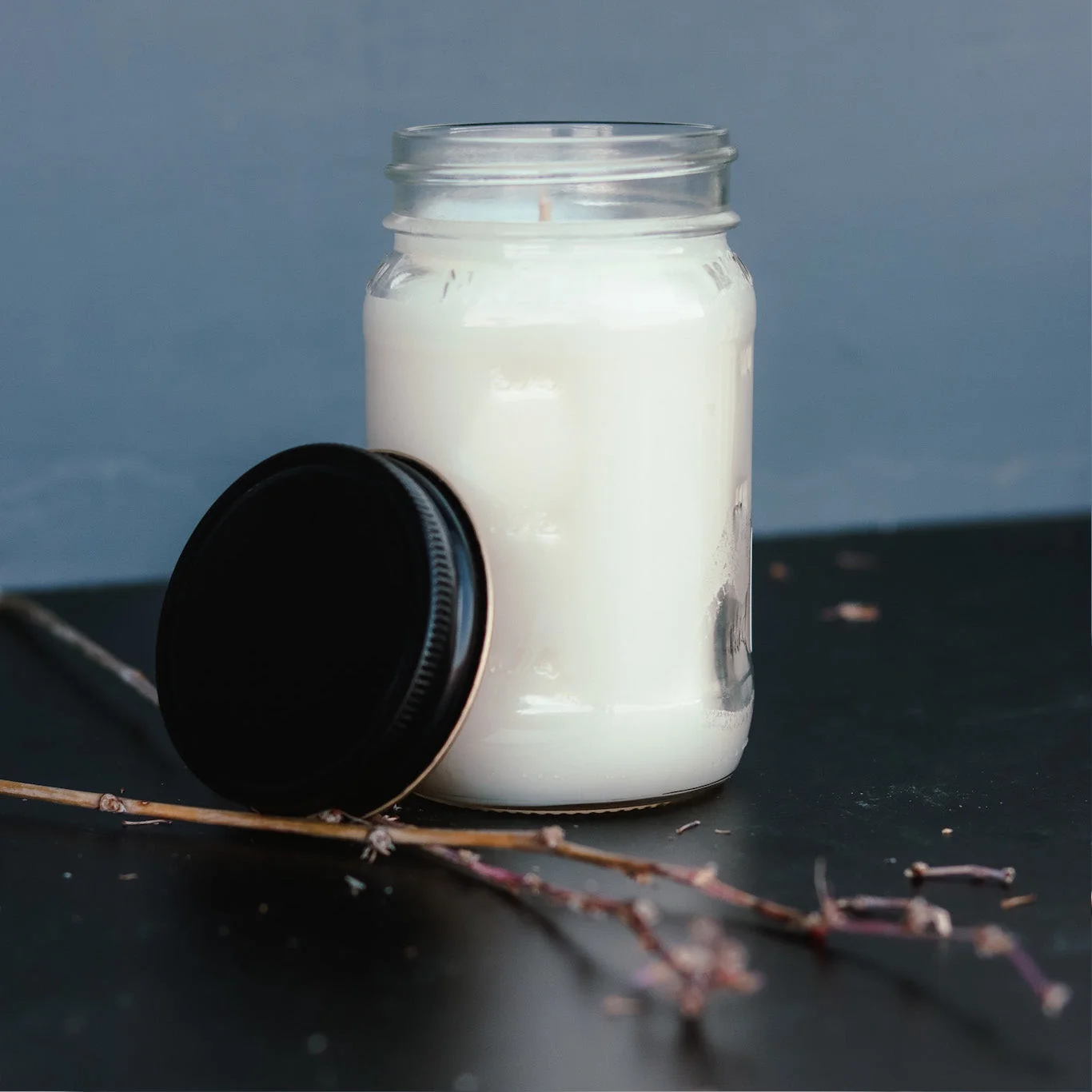 Selected 13 oz Mason Jar Soy Candle – Lavender Spring Apricot Flexible