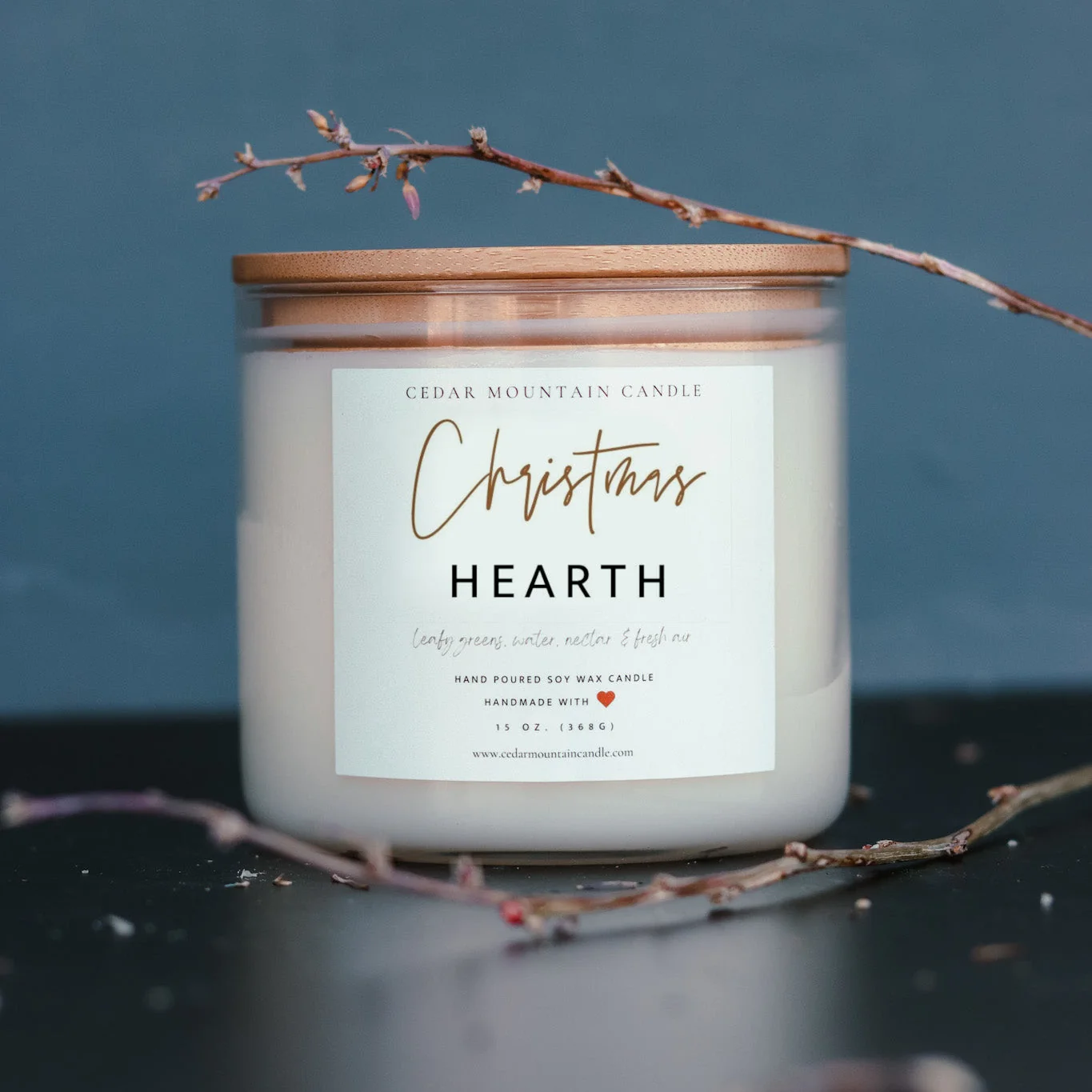 Stylish Christmas Hearth – 3 Wick Jar Candle Trusted