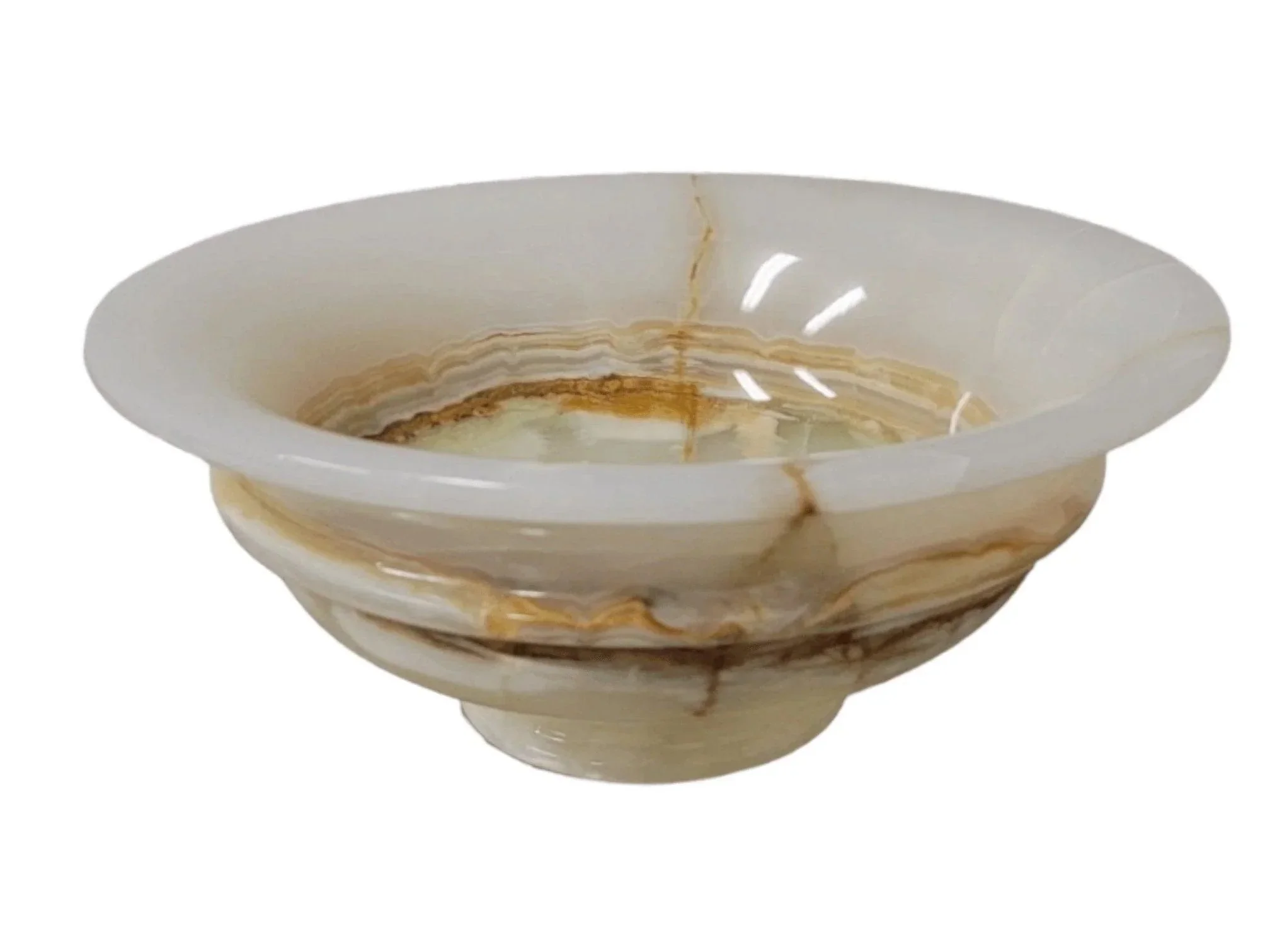 Practical Light Green Onyx 12-inch Decorative Bowl Solid