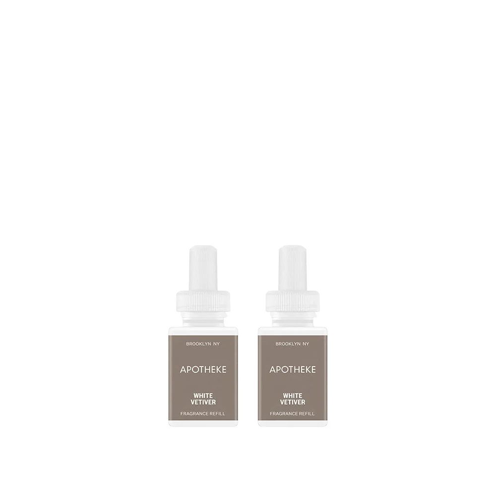 Lightweight White Vetiver Pura Smart Scent Fragrance Refill Set of 2 Dependable