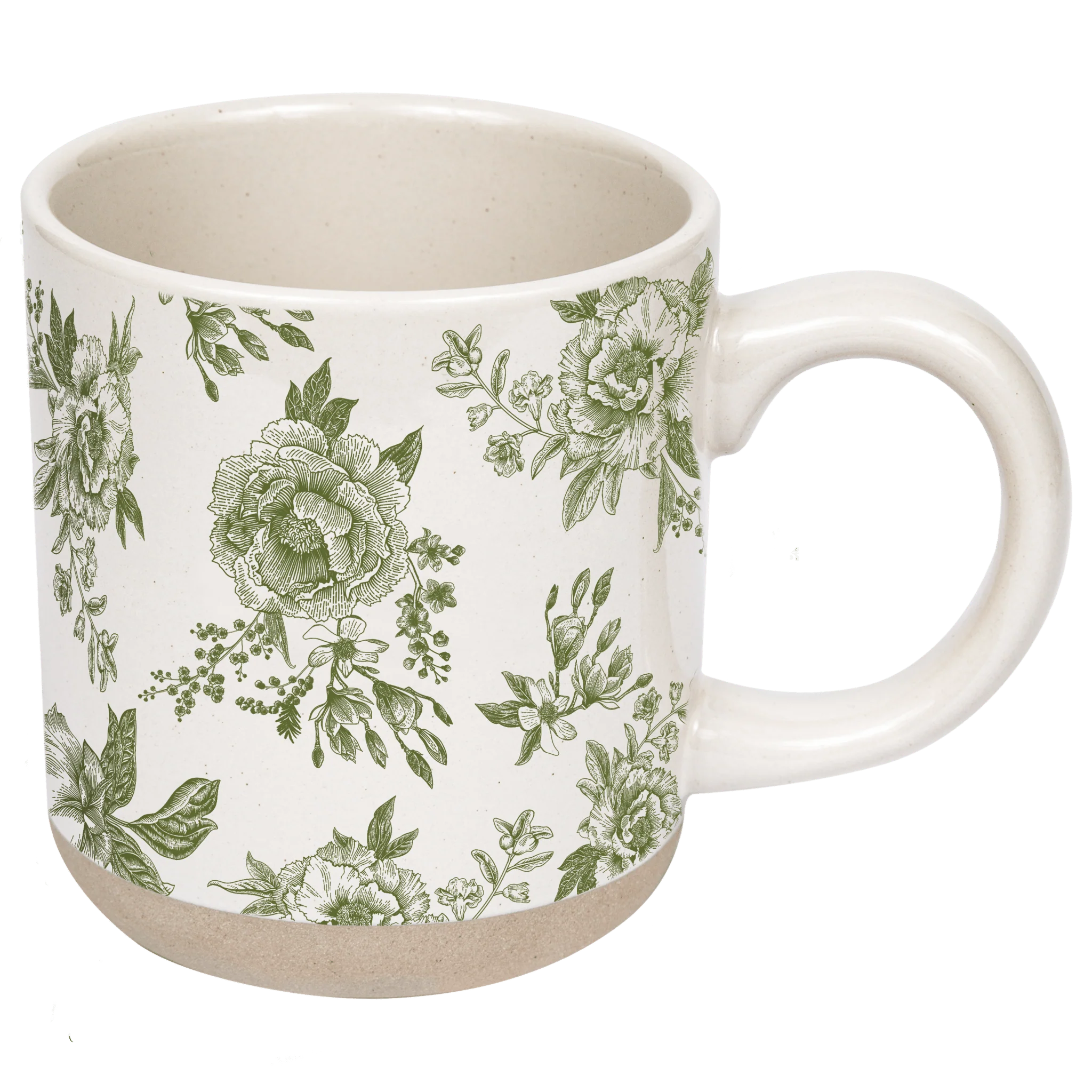 Carefully Designed Green Delft 14 oz Stoneware Coffee Mug Sustainable