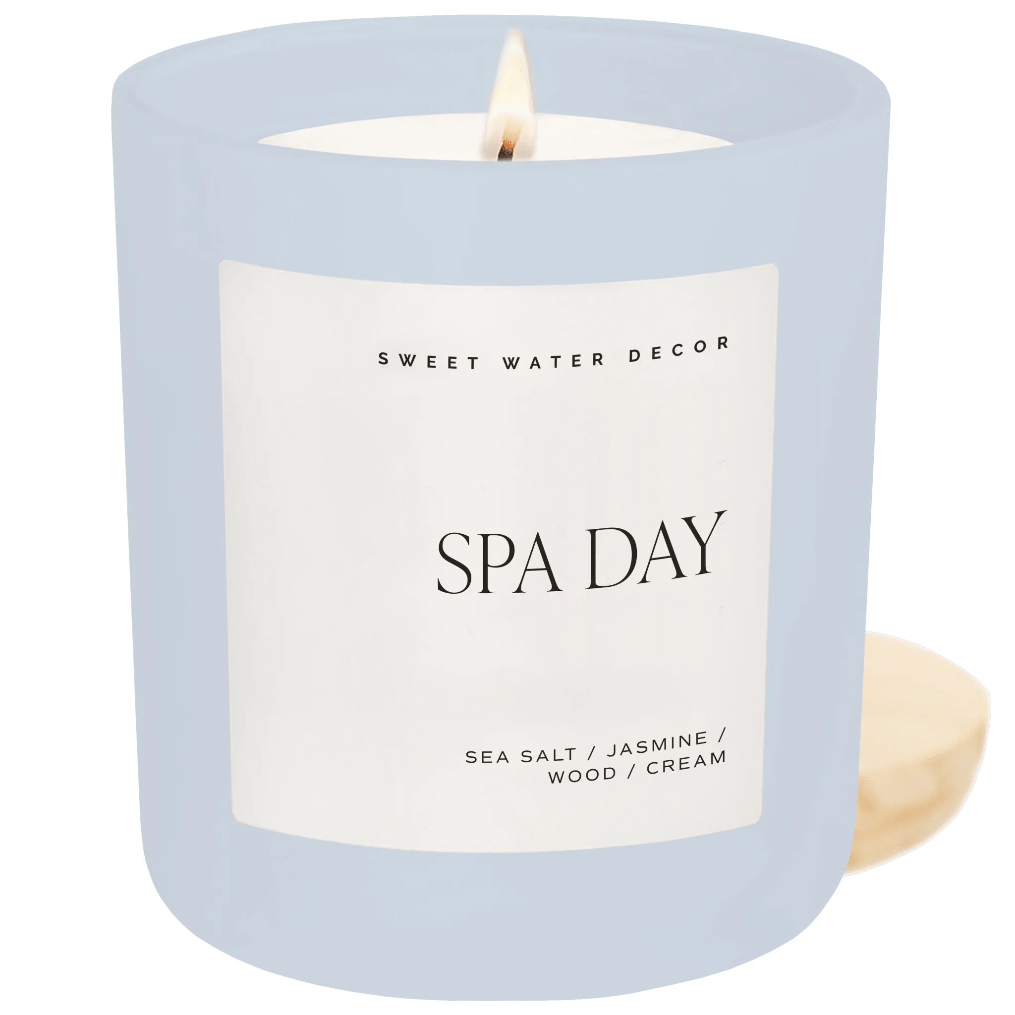 Secure Spa Day Soy Candle – Blue Matte Jar – 15 oz Practical