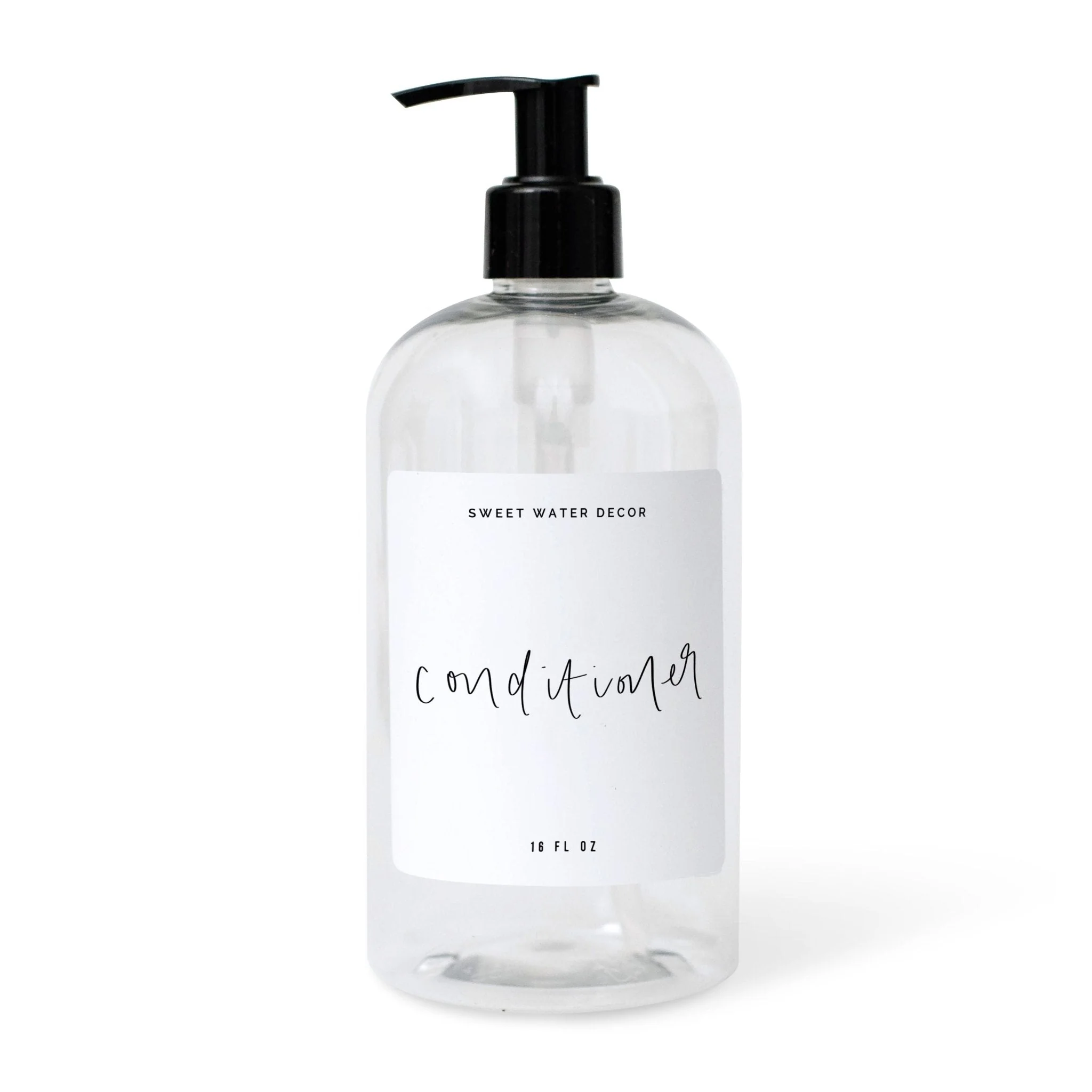 Breathable 16oz Clear Plastic Conditioner Dispenser – White Label Quality