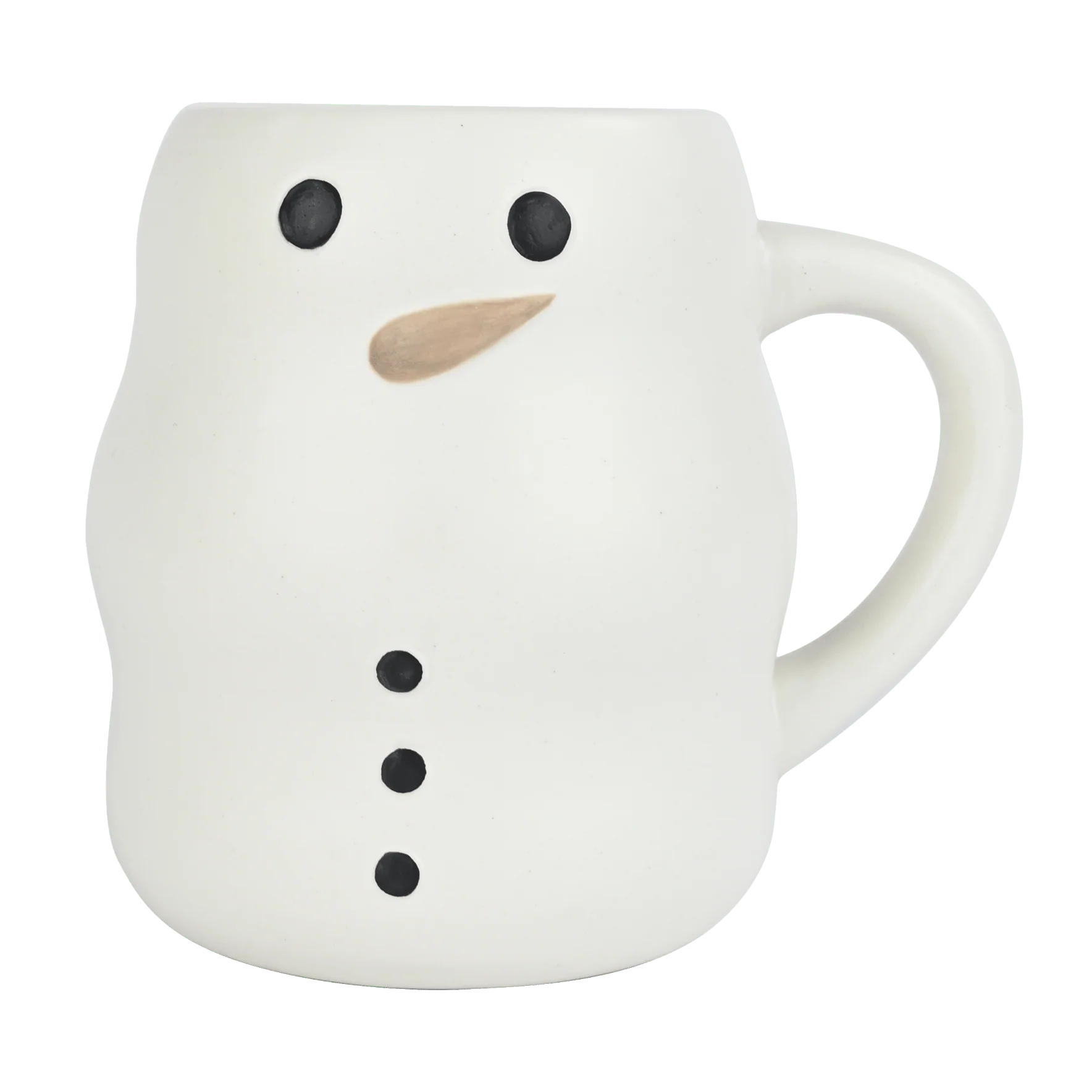 Relaxed Snowman 21 oz Figural Coffee Mug Verified