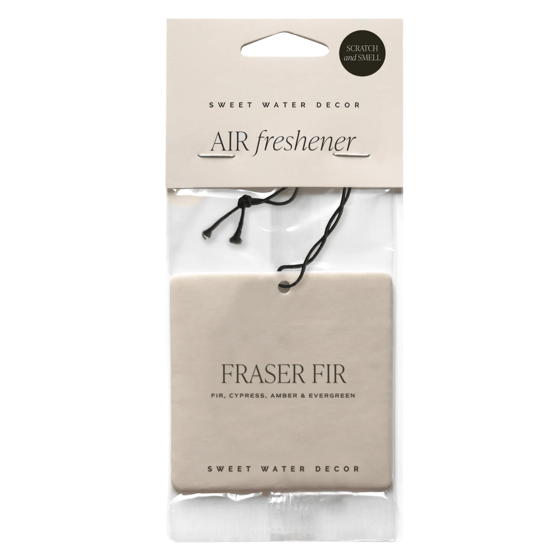Expertly Made Fraser Fir Hanging Air Freshener Solid