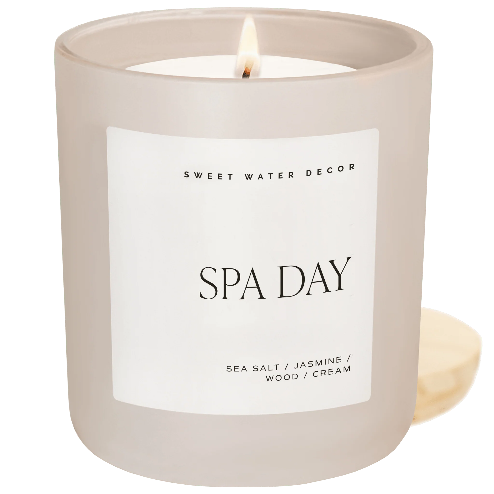 Secure Spa Day Soy Candle – Tan Matte Jar – 15 oz Responsible
