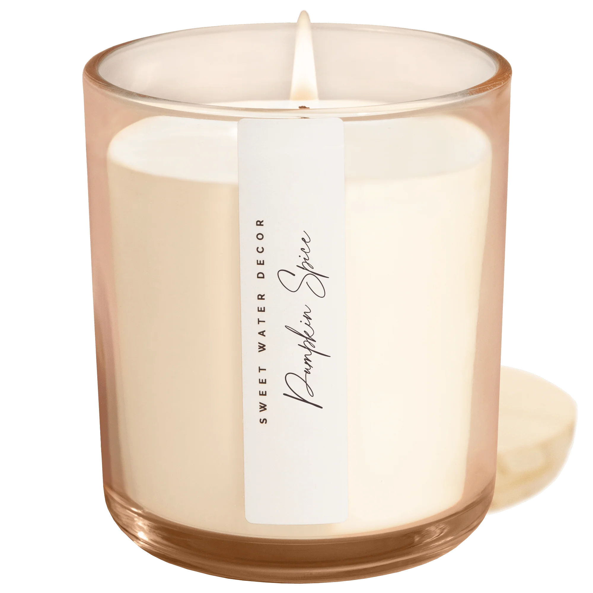 Functional Pumpkin Spice Soy Candle – Tinted Glass Jar – 12 oz Responsible