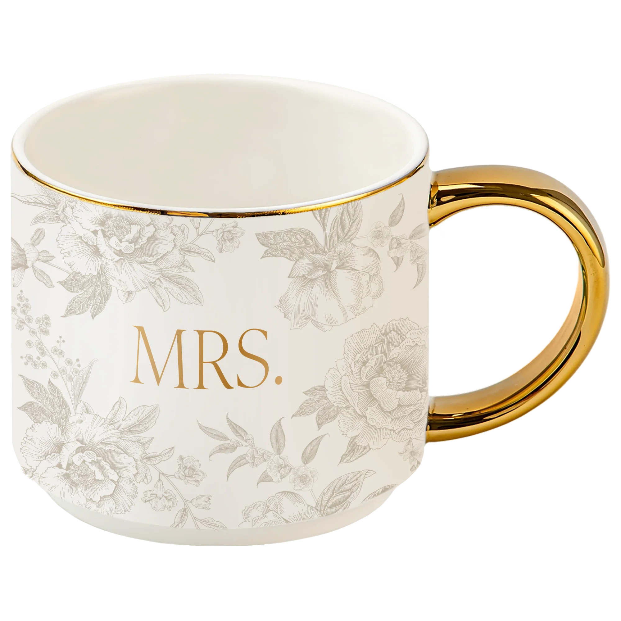 Top-Quality Mrs 14 oz Gold Handle Coffee Mug Superior
