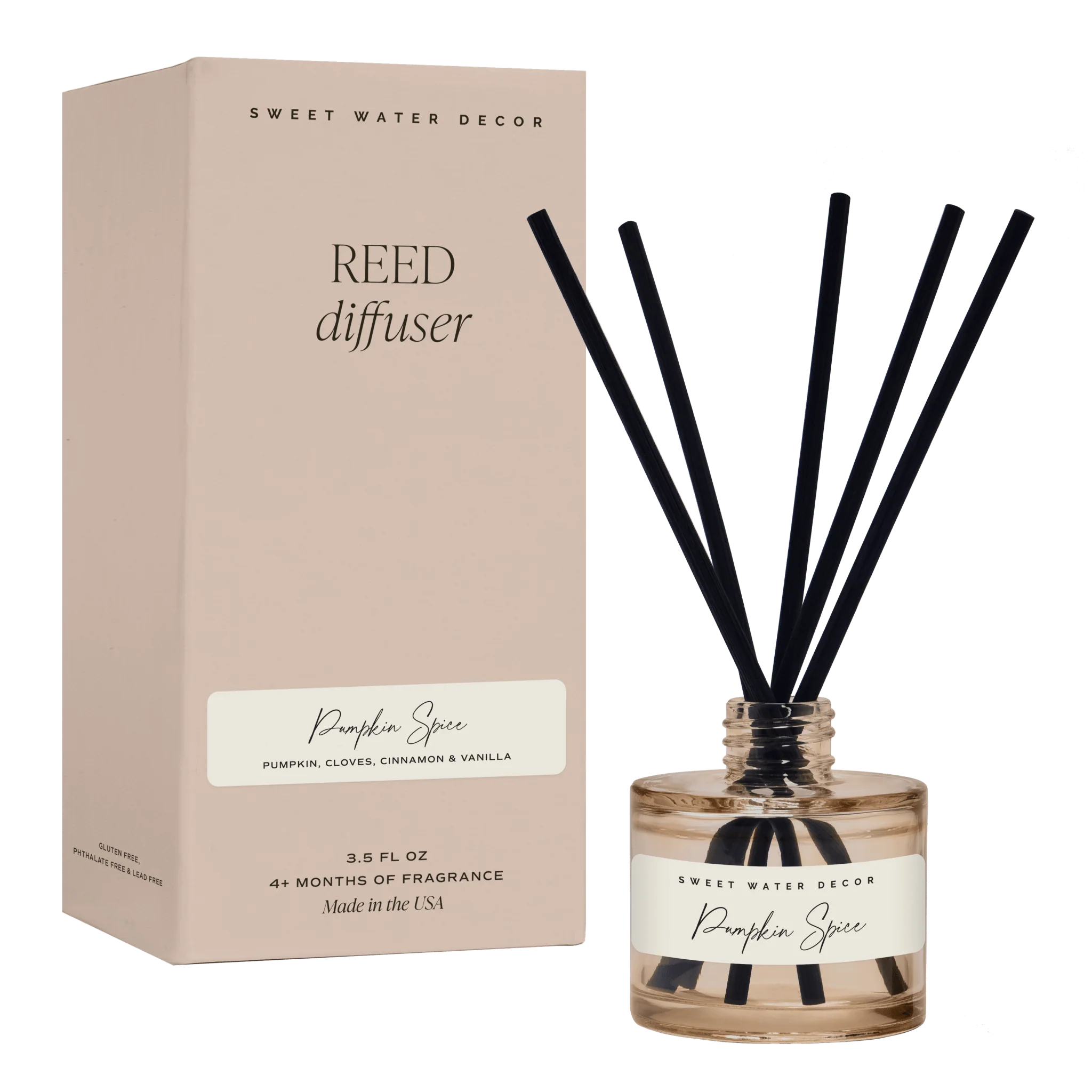 Effective Pumpkin Spice Tinted Glass Jar Reed Diffuser World-Class