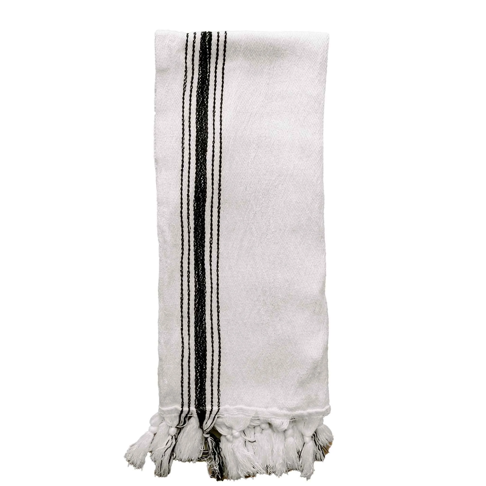 Premium Material Savannah Turkish Cotton Bamboo Hand Towel – Five Stripe Exceptional