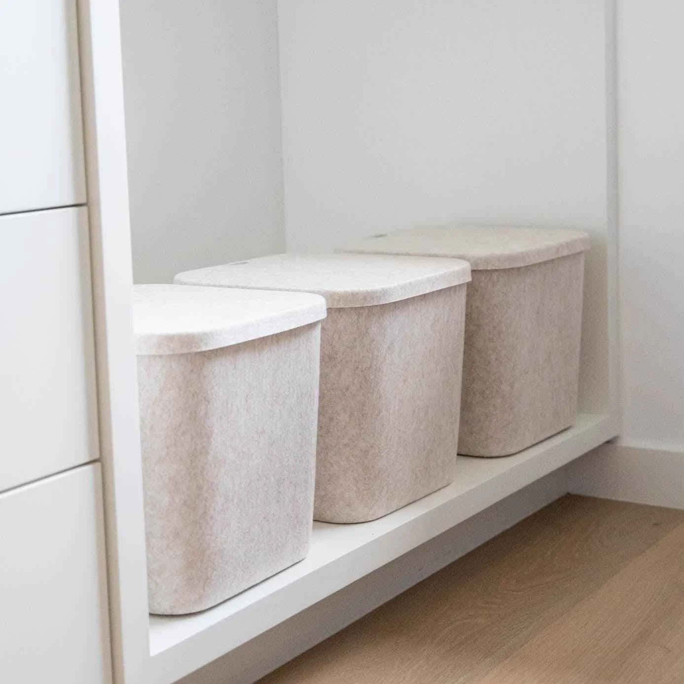 Comfortable The Sculpted Bin – with Lid Set of 3 Certified