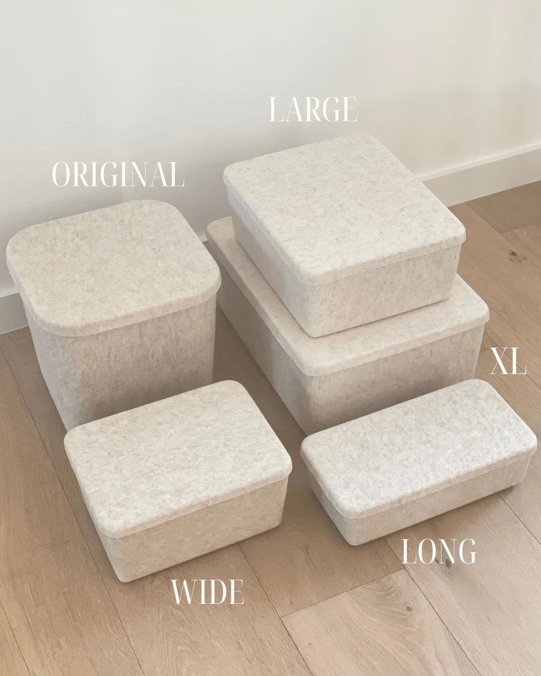 Smooth The Sculpted Bin – Large with Lid Set of 3 Powerful