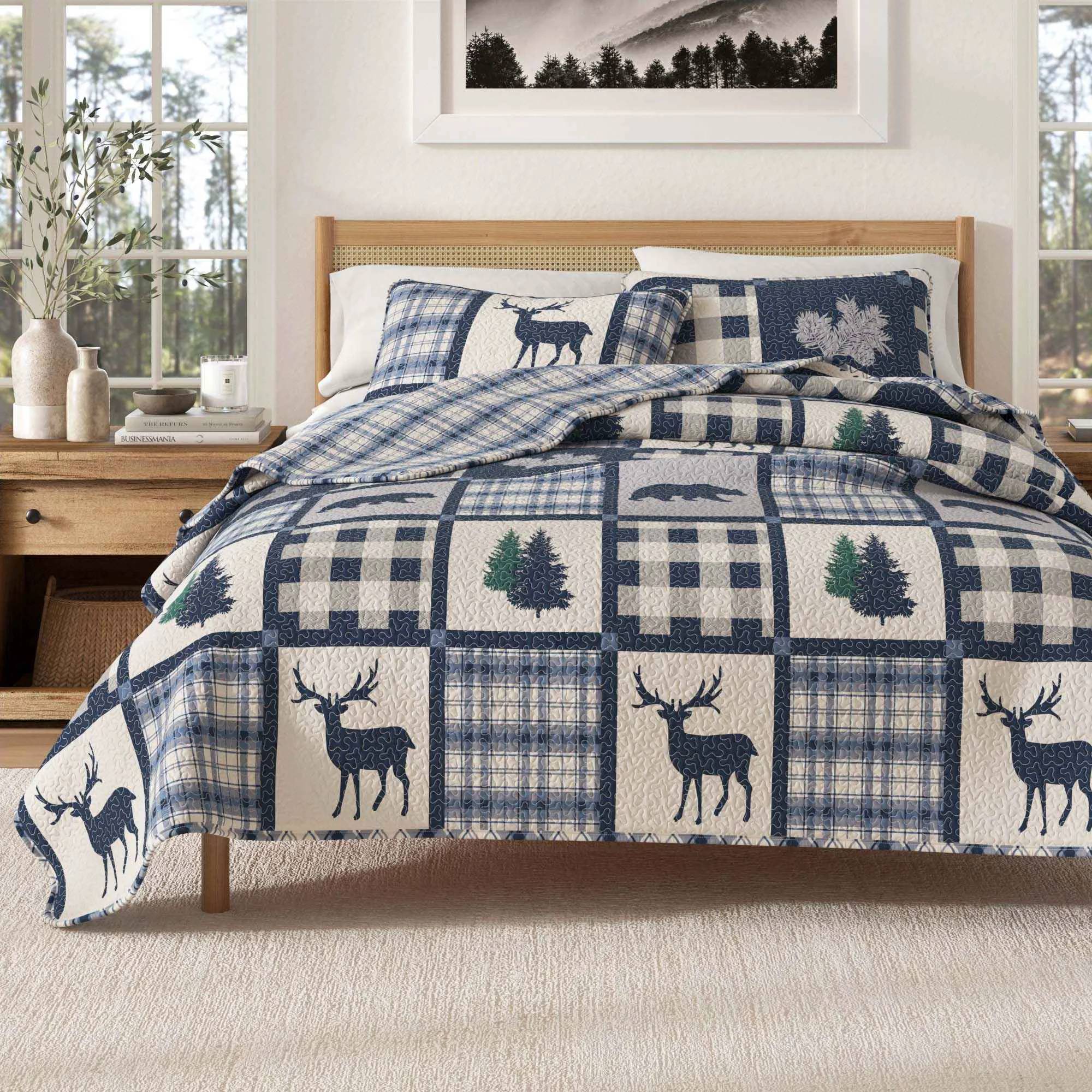 Smooth 3-Piece Lodge Quilt – Stonehurst Collection Healthy