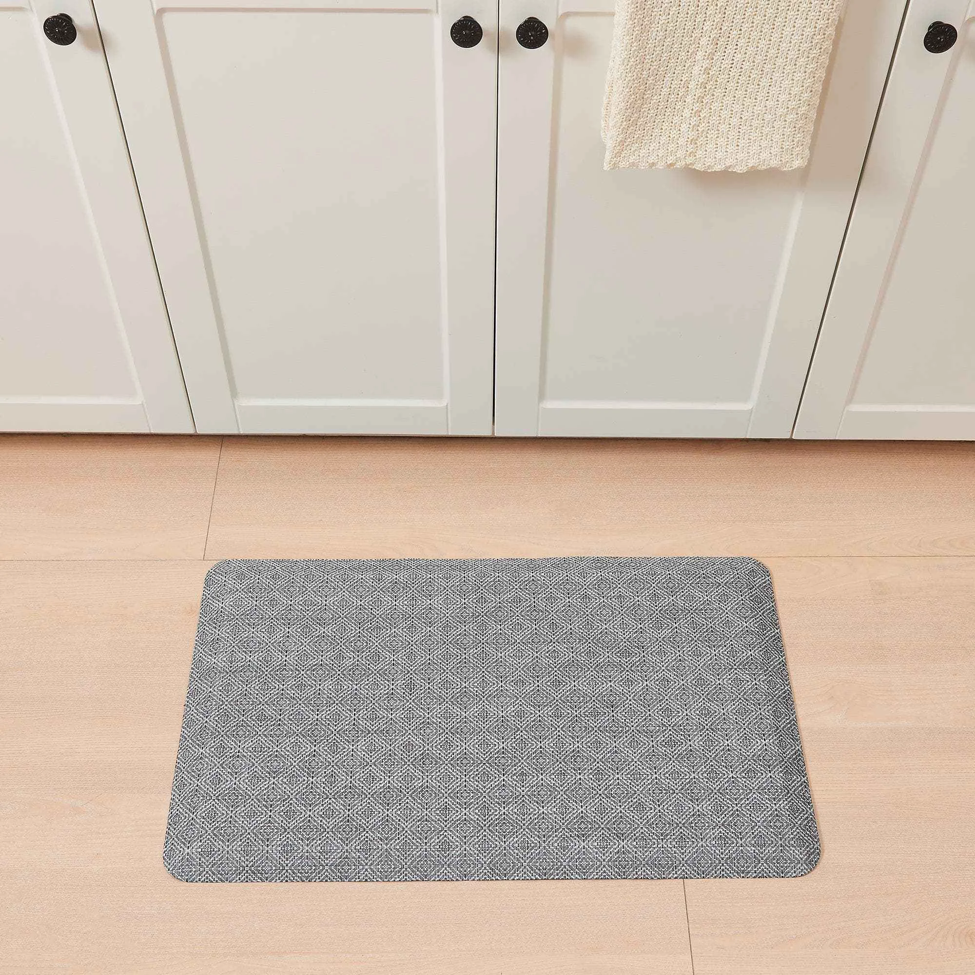 Breathable Cushioned Textured Anti-Fatigue Standing Kitchen Mat Solid