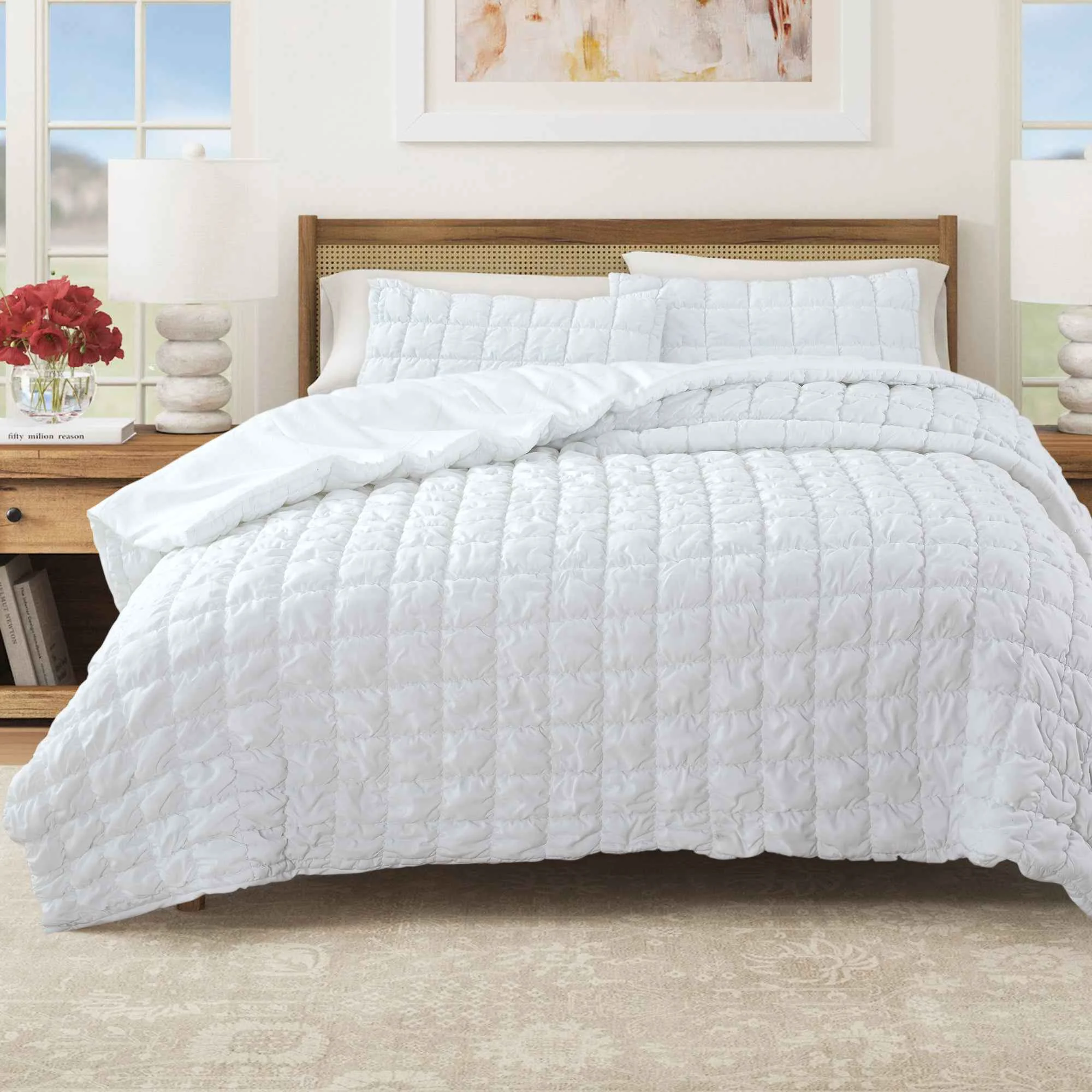 Effective Puff Marshmallow Texture Quilt Set – Marshmallow Collection Top-Quality