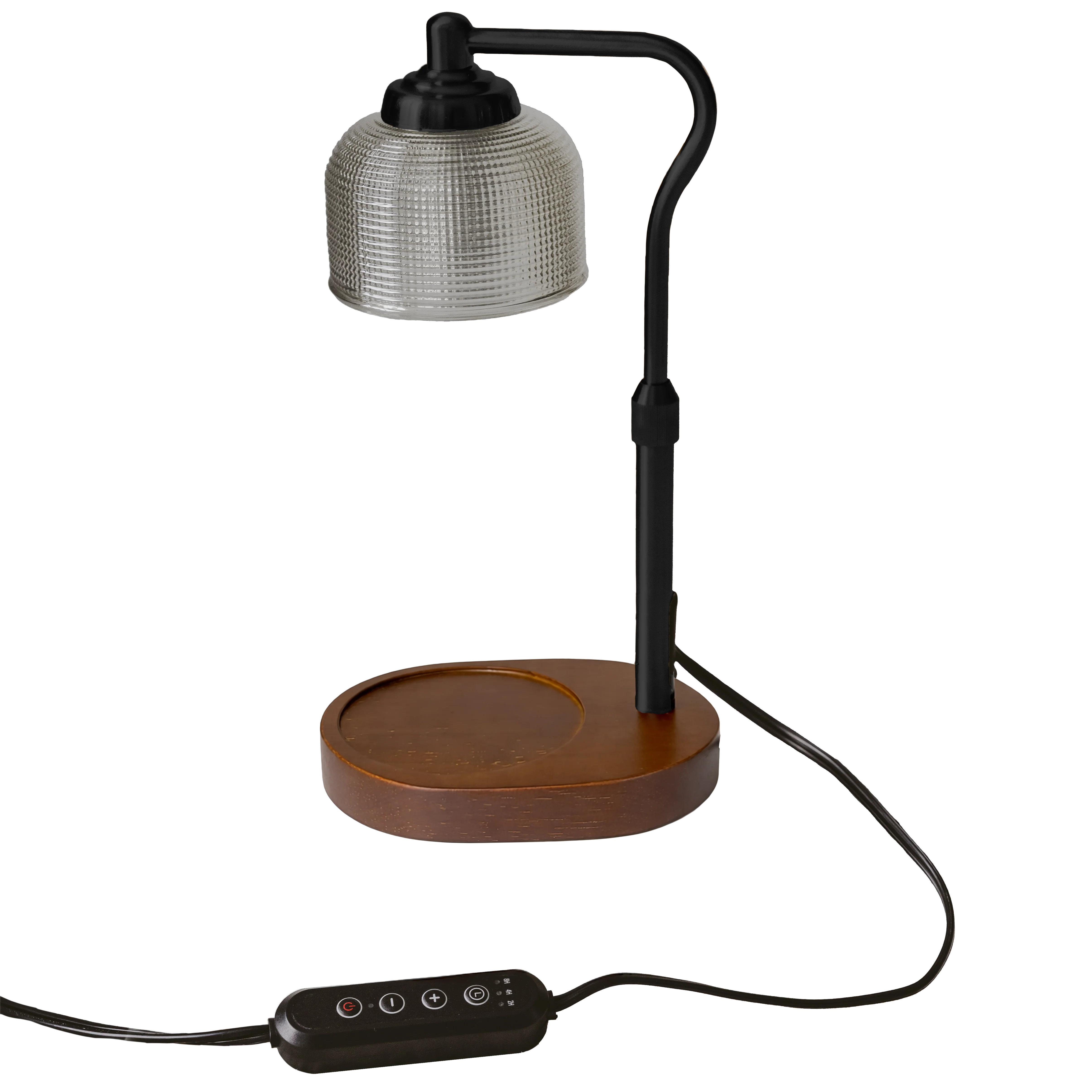 Solid Candle Warmer Lamp with Wood Base Long-Lasting