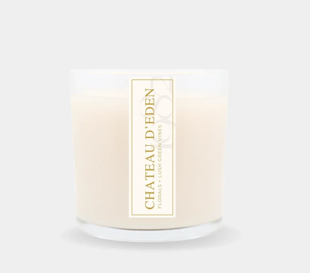 Lightweight Chateau d 39 eden 14 oz Double Wick – Notes Sun-drenched Florals Lush Green Vines Spiced Vanilla Quality