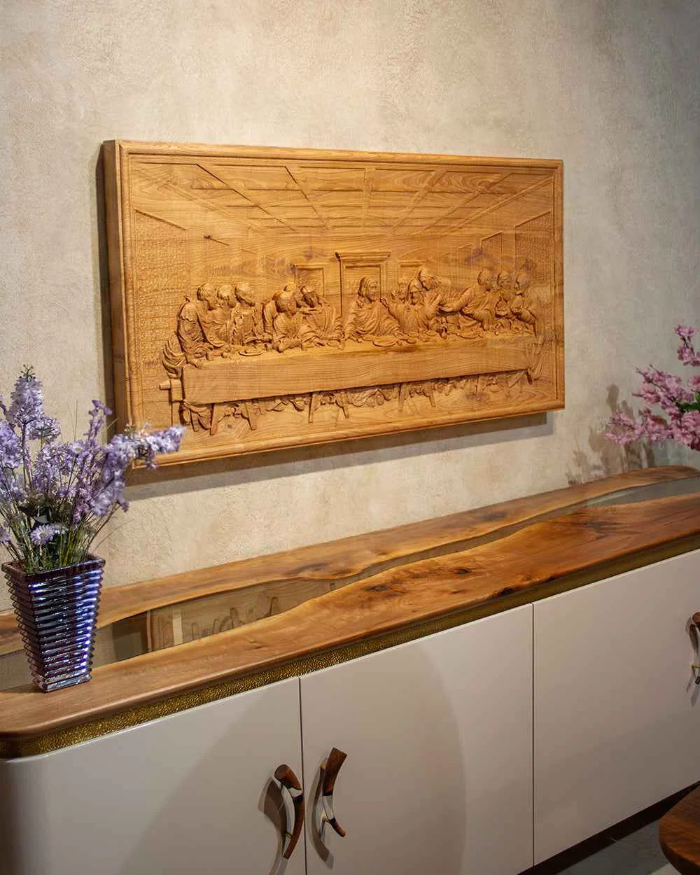 Excellent Wooden The Last Supper Powerful