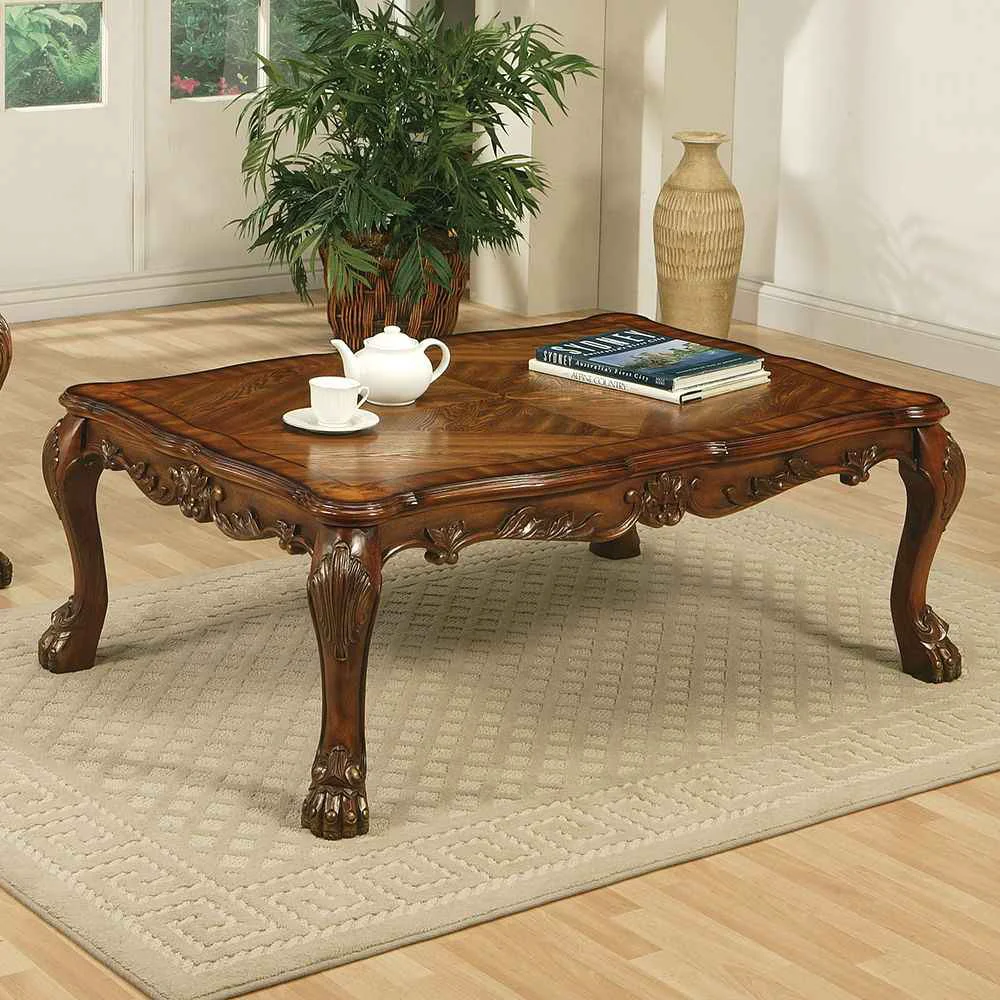 Classic Dresden – 20 quot Coffee Table – Cherry Oak Clean