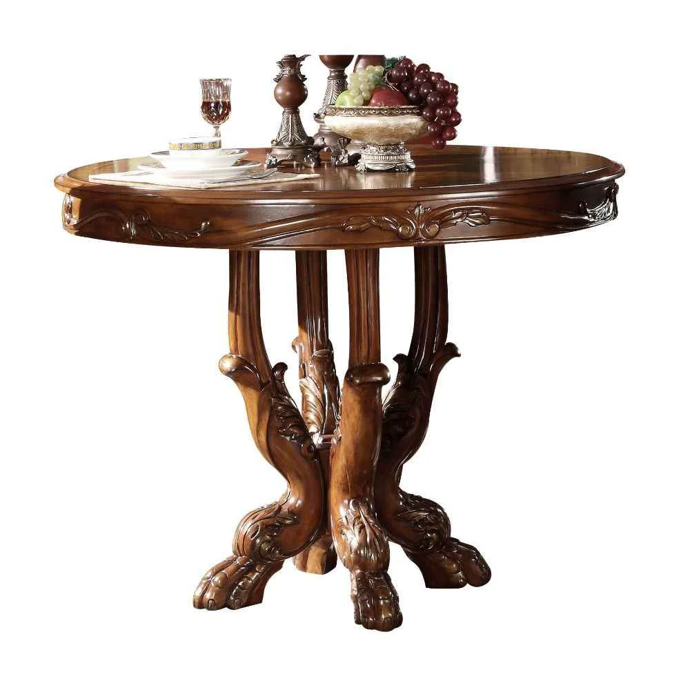 Elite Dresden – Counter Height Table – Cherry Oak Flexible