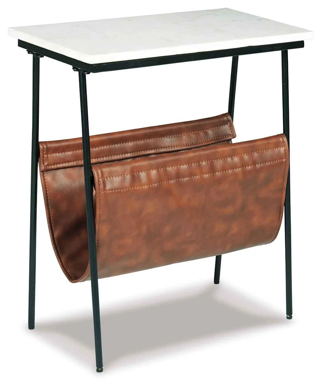 Luxury Etanbury – Accent Table – Brown Black White Smooth