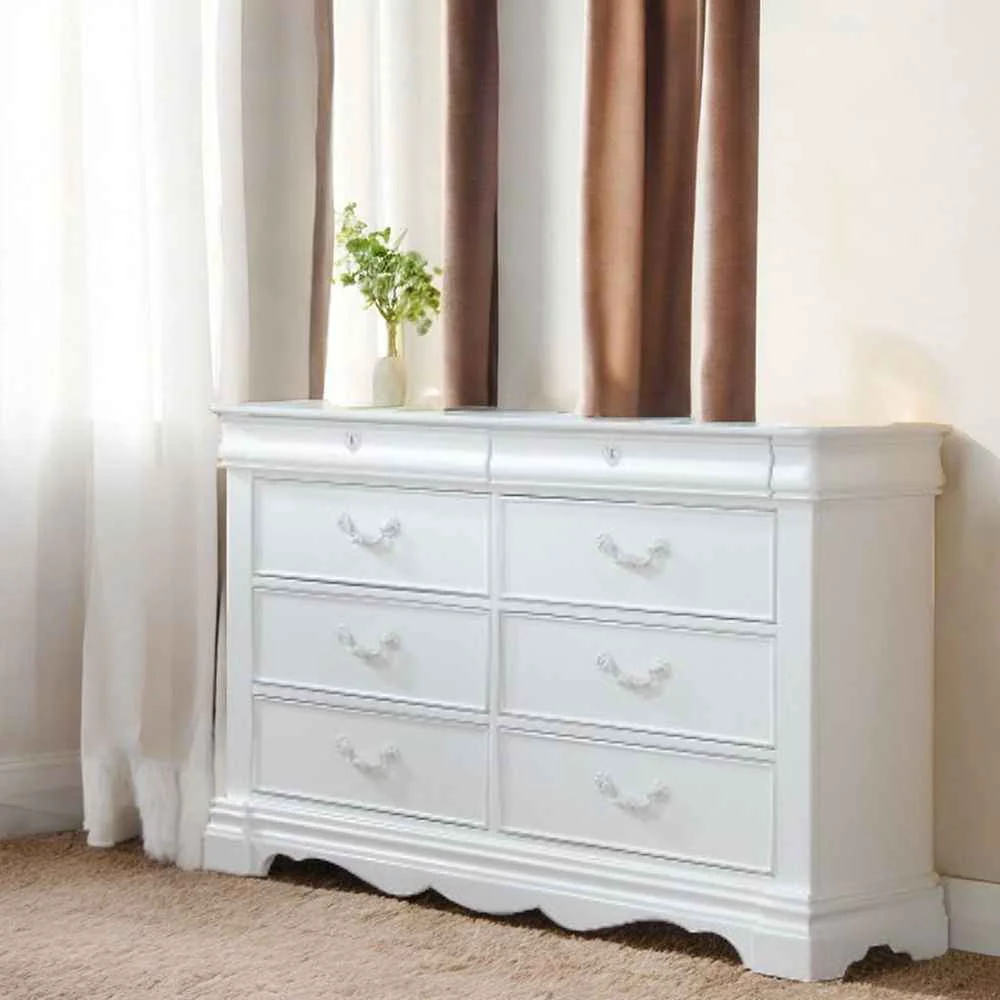 Enhanced Estrella – Dresser – White Minimalist