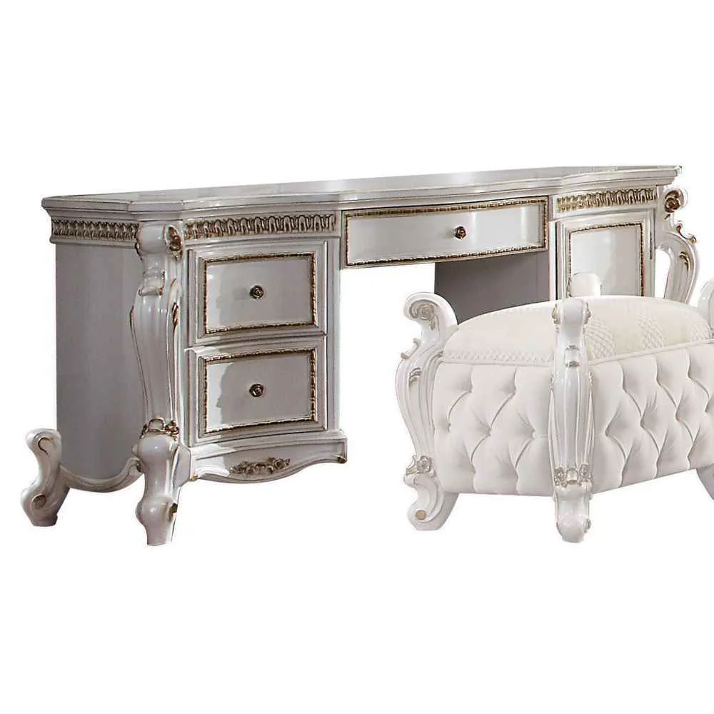 Fashionable Picardy – Vanity Desk – Antique Pearl World-Class