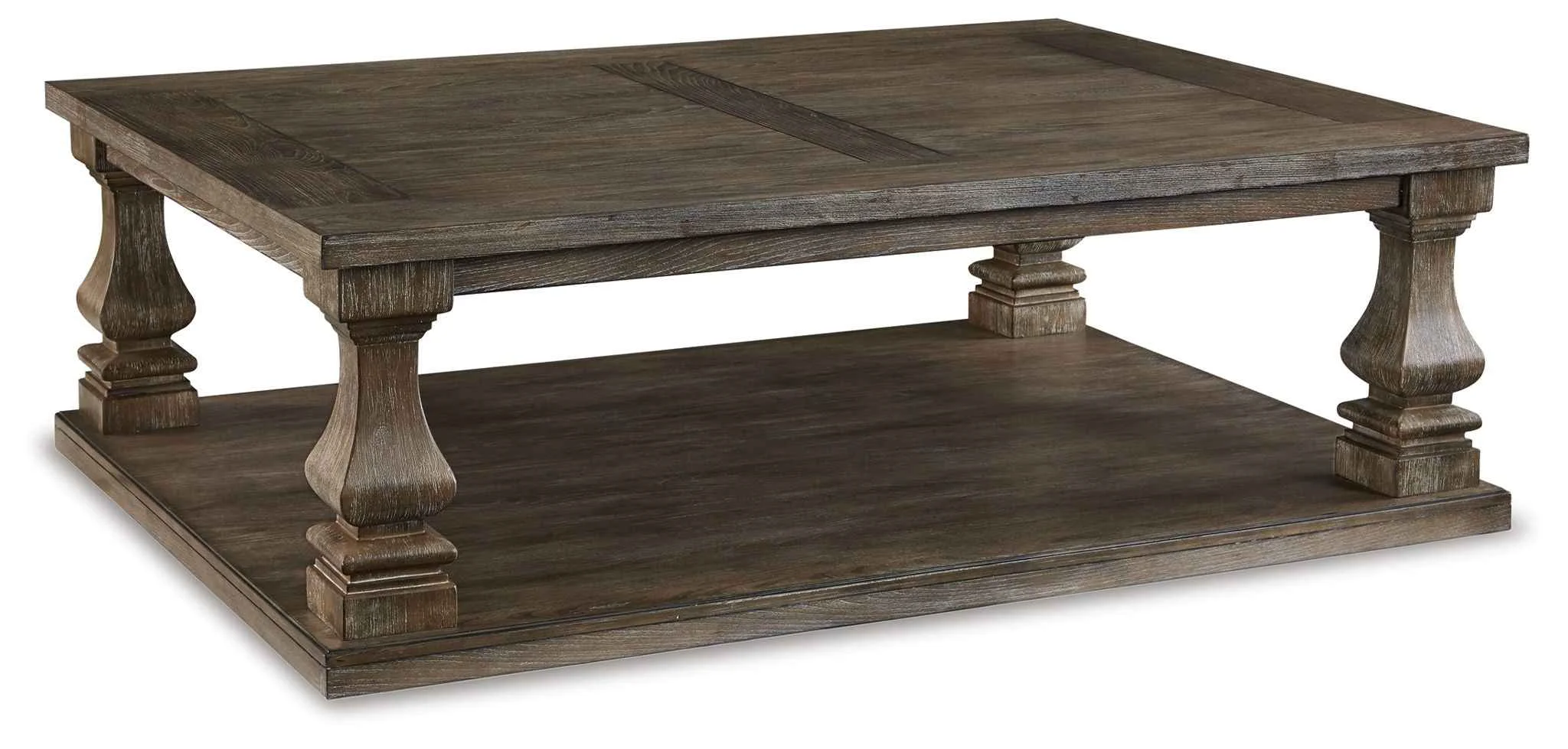Comfortable Johnelle – Rectangular Cocktail Table – Gray Crafted