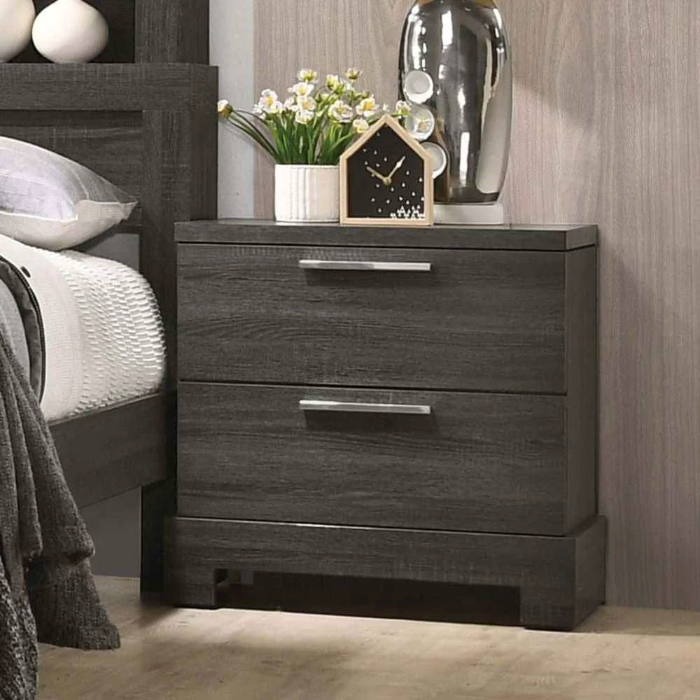 Top-Quality Lantha – Nightstand – Gray Oak Green