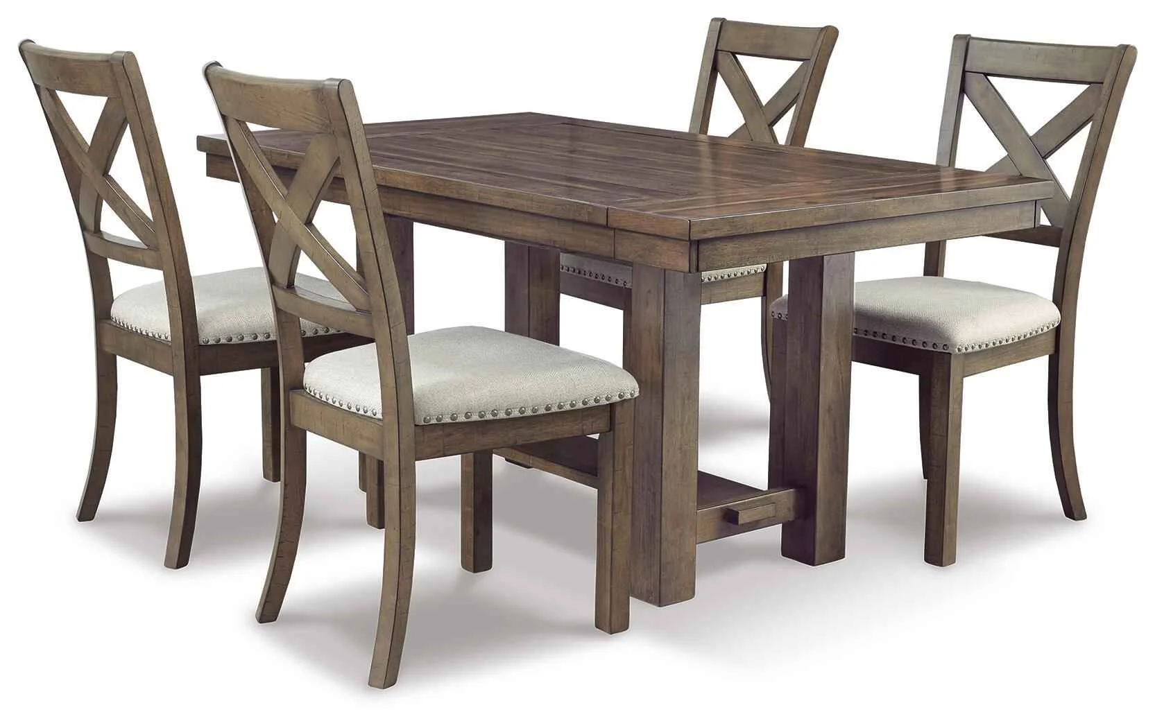 Fine Crafted Moriville – Rectangular Dining Room Extension Table – Grayish Brown Durable