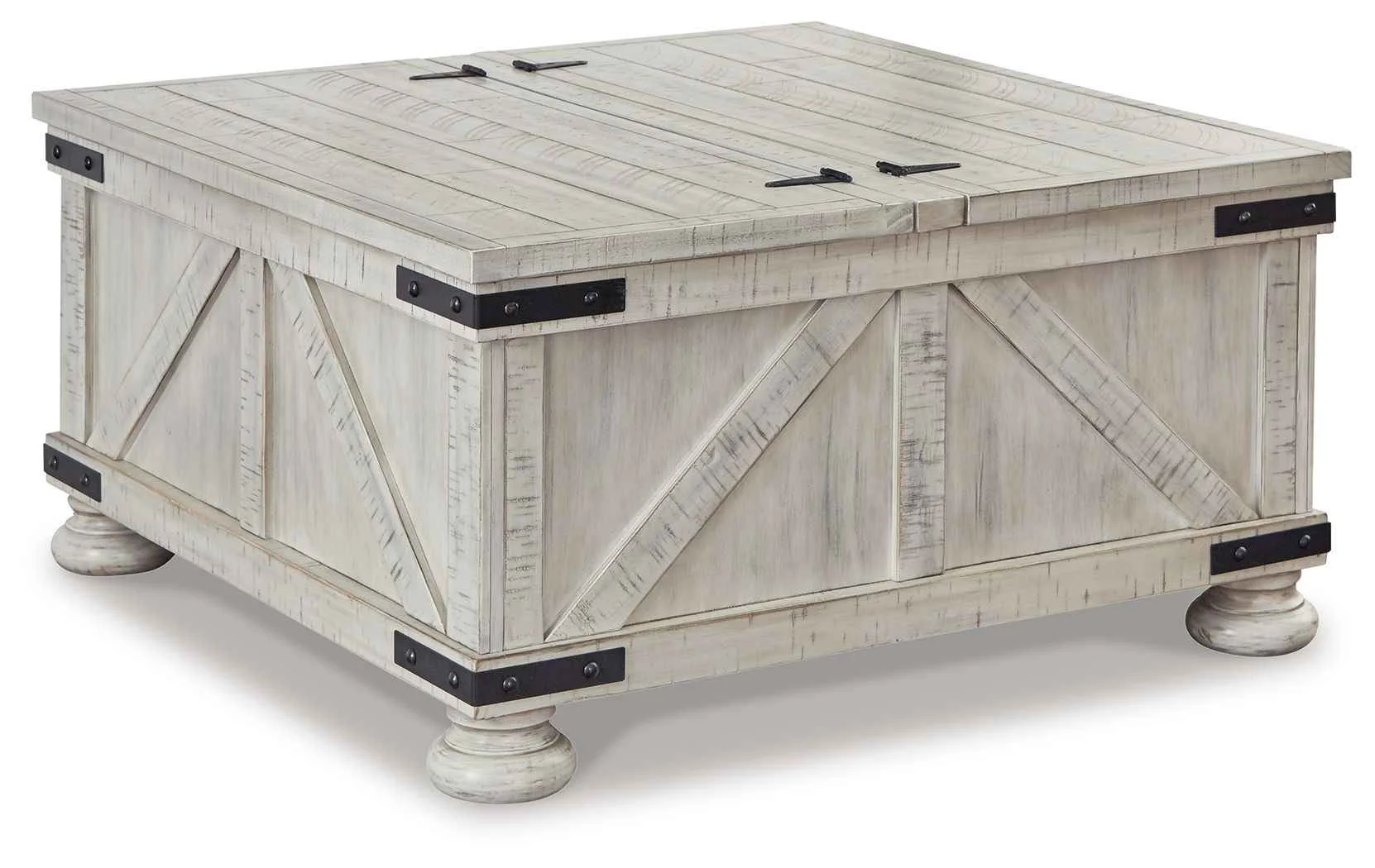 Trendy Carynhurst – Cocktail Table with Storage – Whitewash Flexible