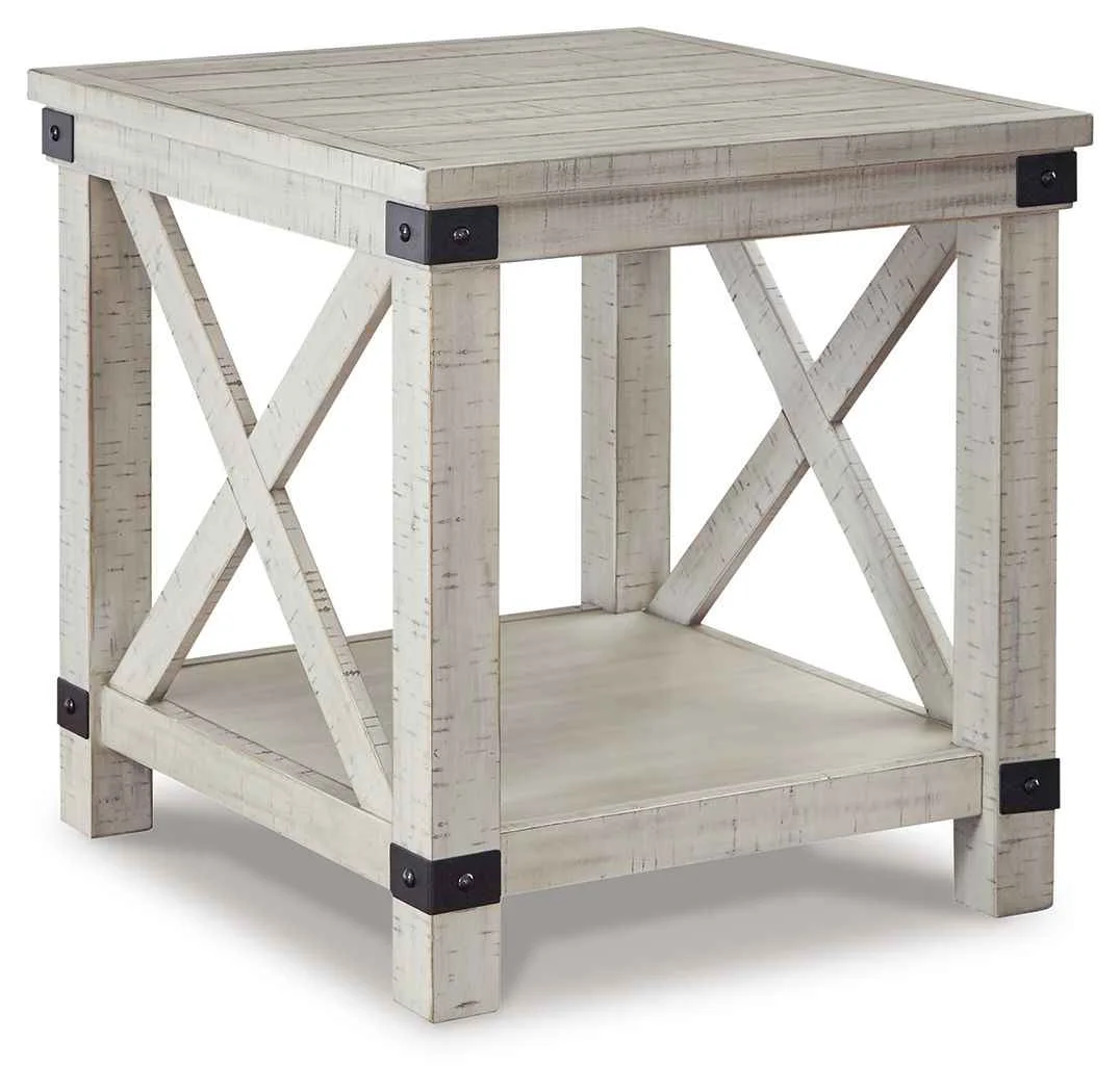 Responsible Carynhurst – Rectangular End Table – Whitewash Flexible