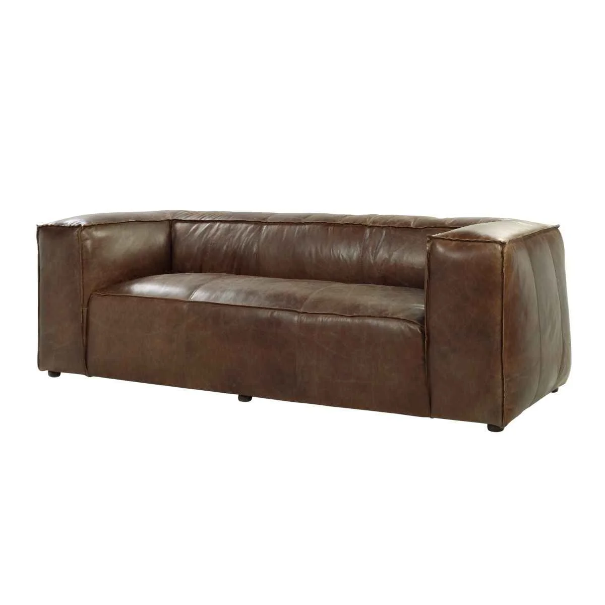 Premium Material Brancaster – Sofa – Retro Brown Top Grain Leather High-End