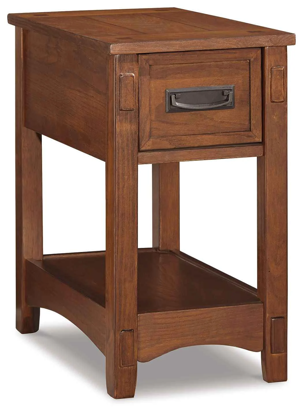 Original Breegin – Chair Side End Table – 1 Drawer – Brown Powerful