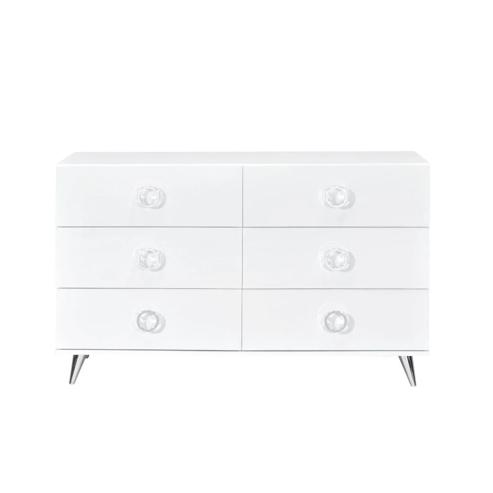 Sustainable Perse – Dresser – White Green