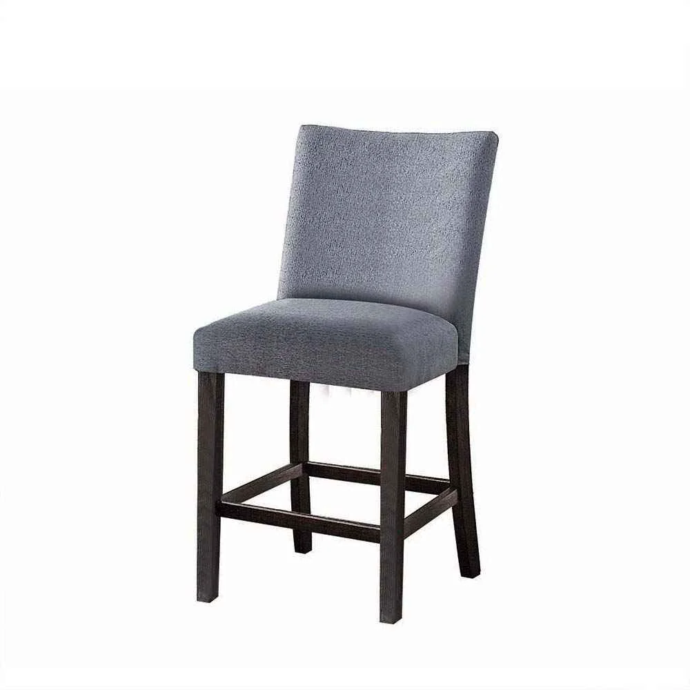 Long-Lasting Yelena – Counter Height Chair Set of 2 – Fabric amp Weathered Espresso Refined