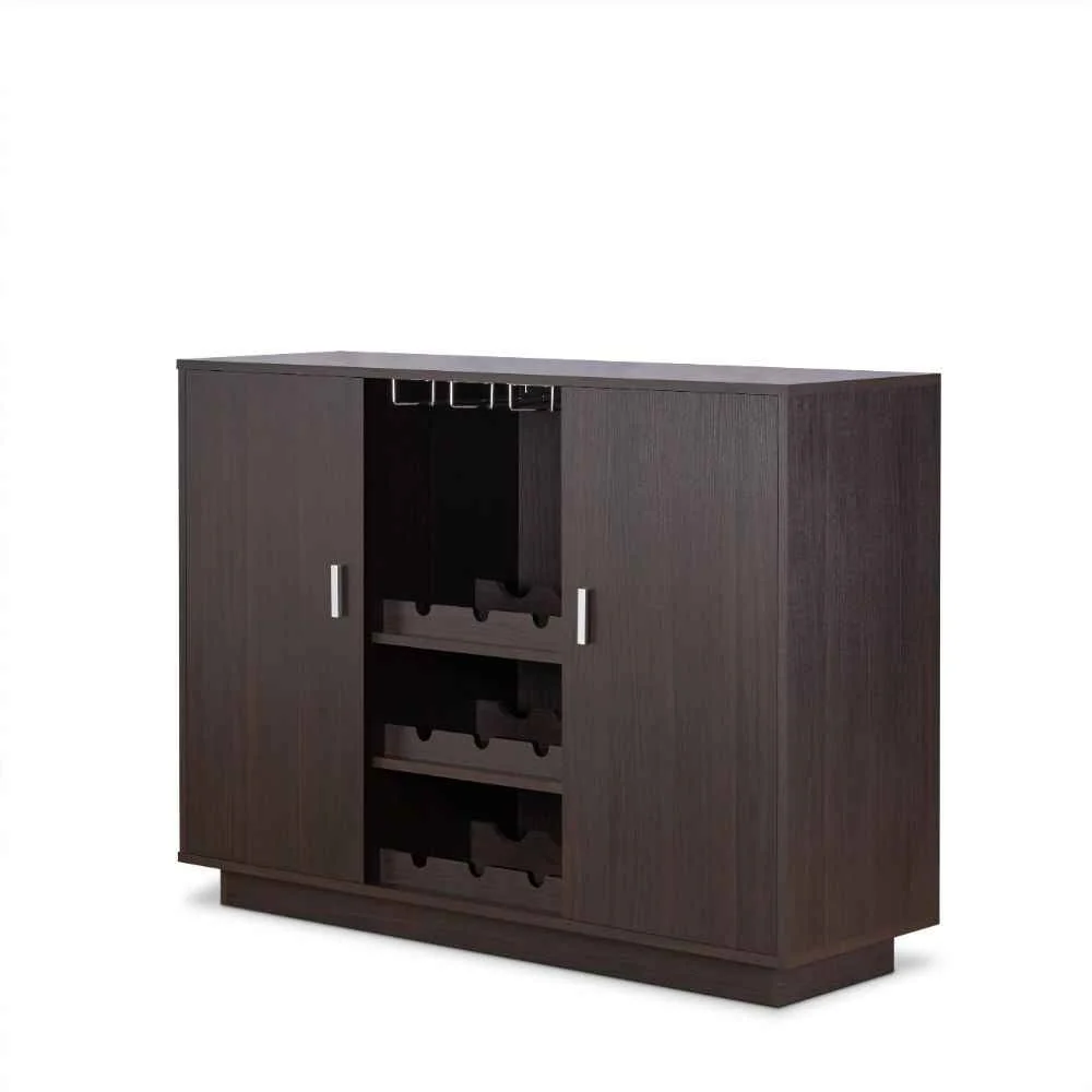 Sustainable Hazen – 35 quot Wine Cabinet – Espresso Sophisticated