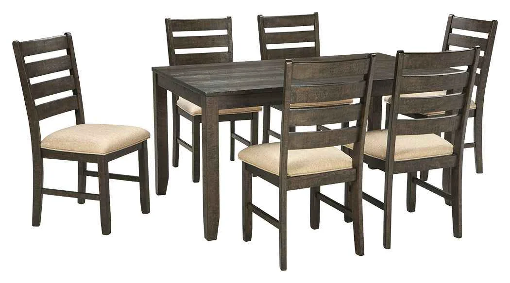 Dependable Rokane – Dining Room Table Set Set of 7 – Brown Selected