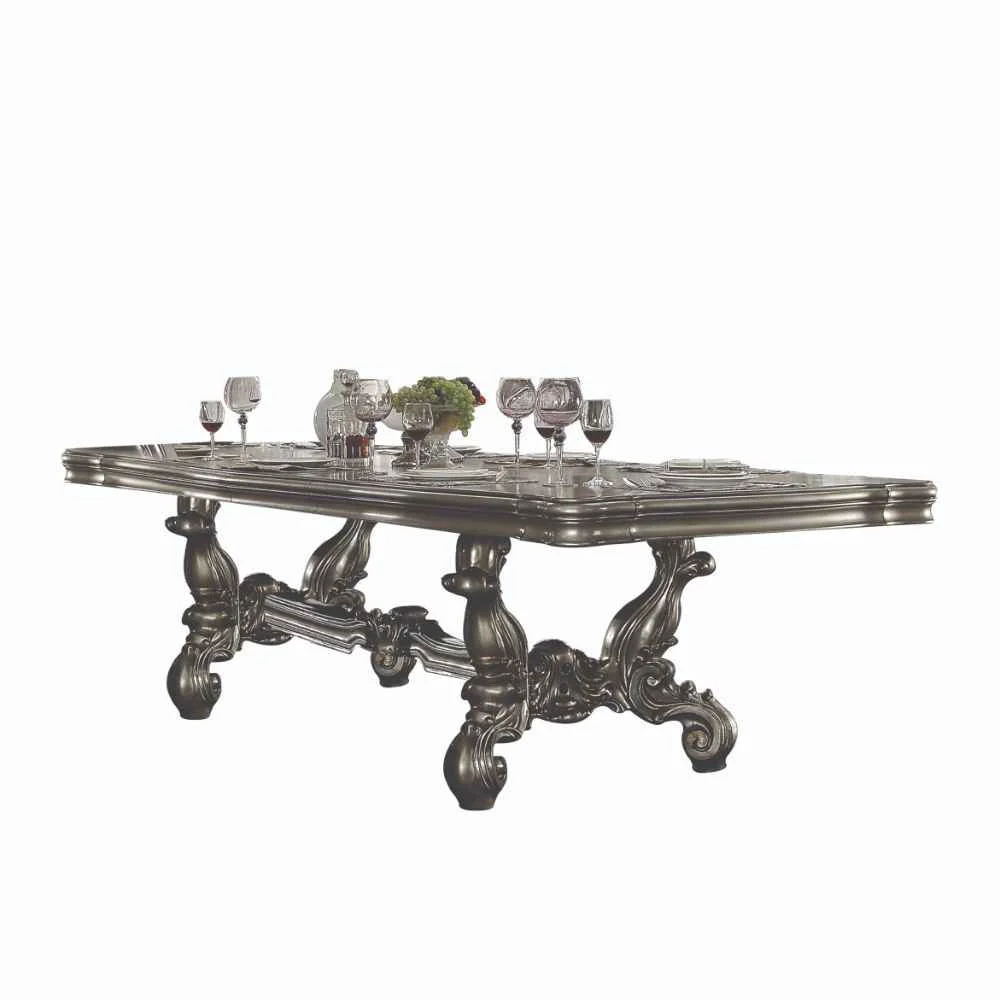 Selected Versailles – 32 quot Dining Table – Antique Platinum Durable
