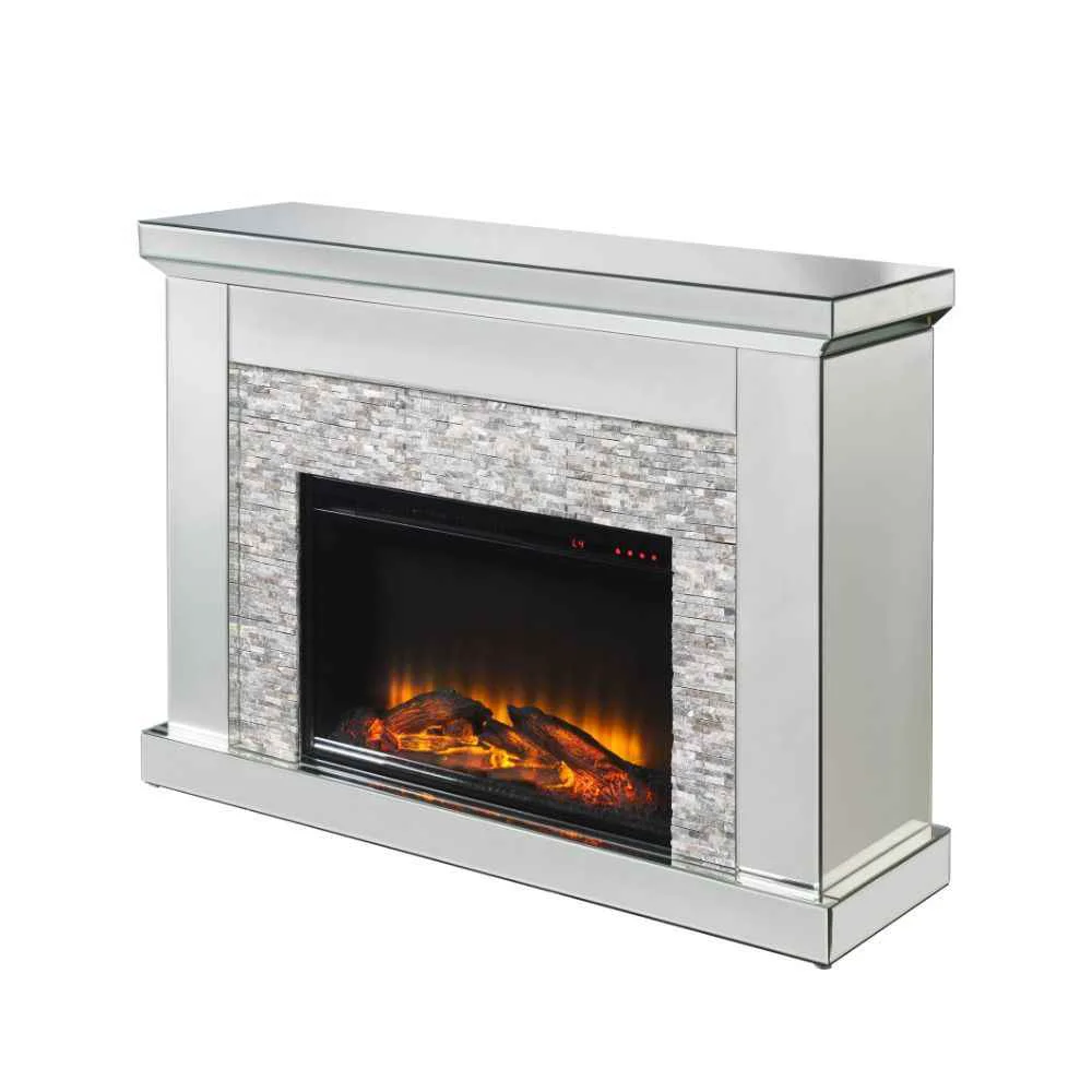 Innovative Laksha – Fireplace – Mirrored amp Stone Classic