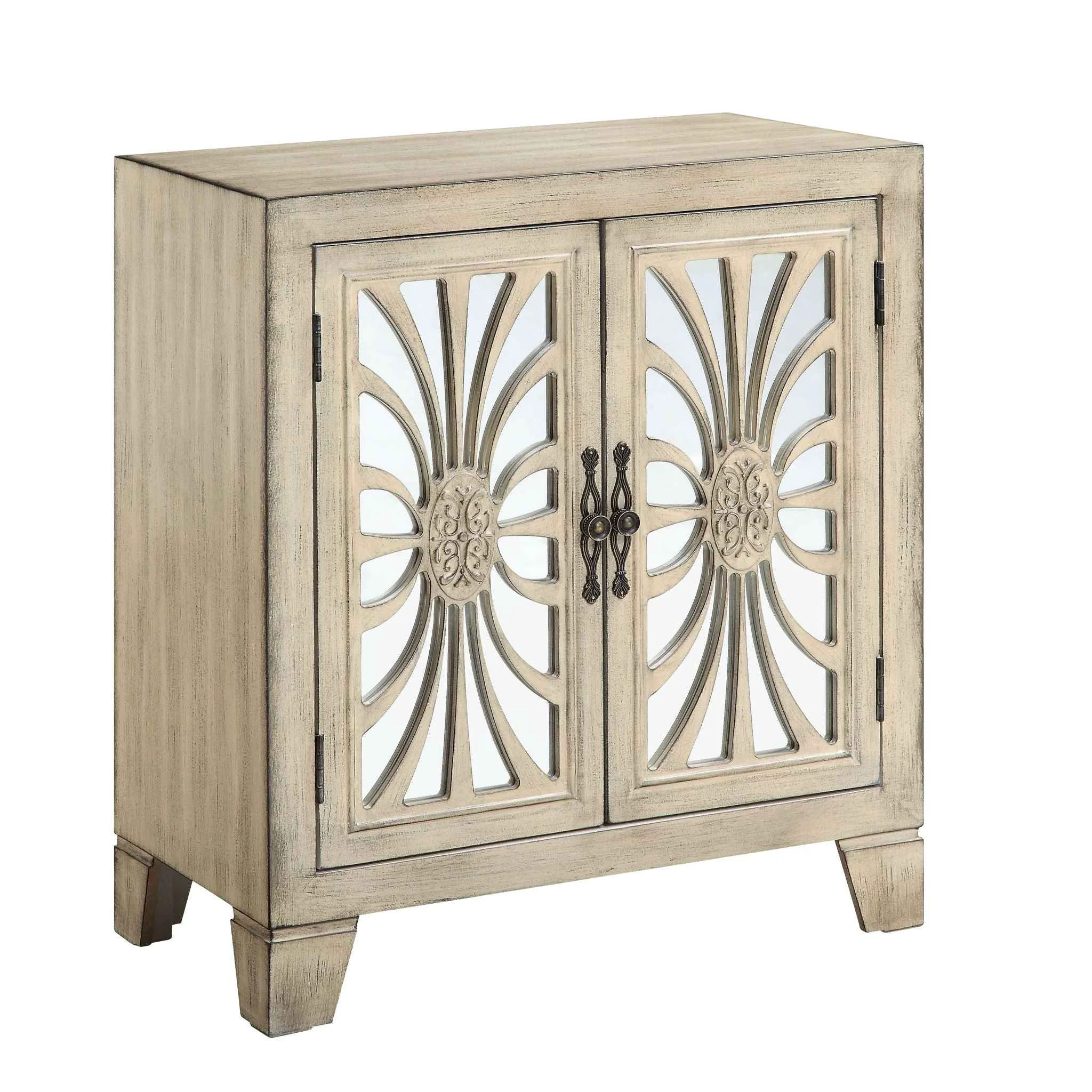 Refined Nalani – Console Cabinet – Antique White Excellent