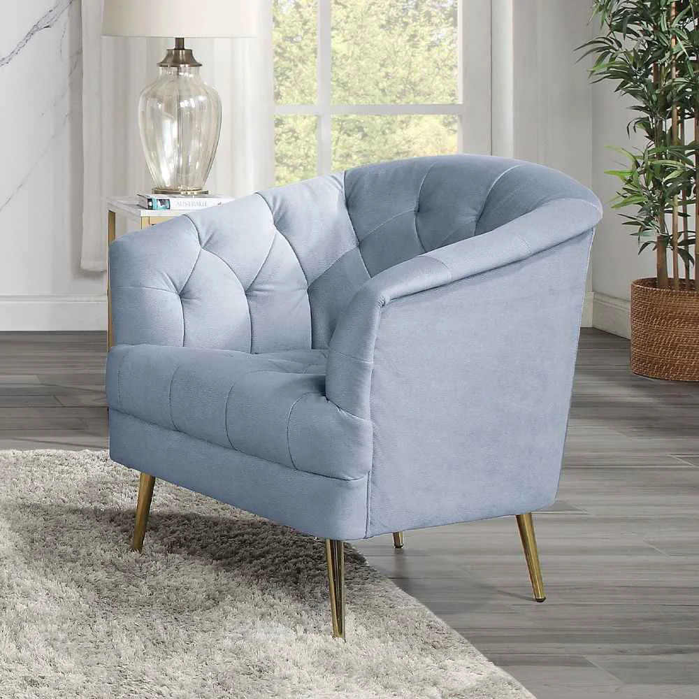 Original Design Bayram – Chair – Light Gray Velvet Breathable