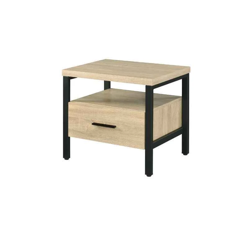 Artisan Yawan – Accent Table – Oak amp Black Luxury