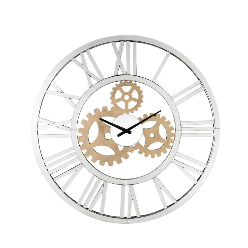 Organic Dominic – Wall Clock – Mirrored Clean